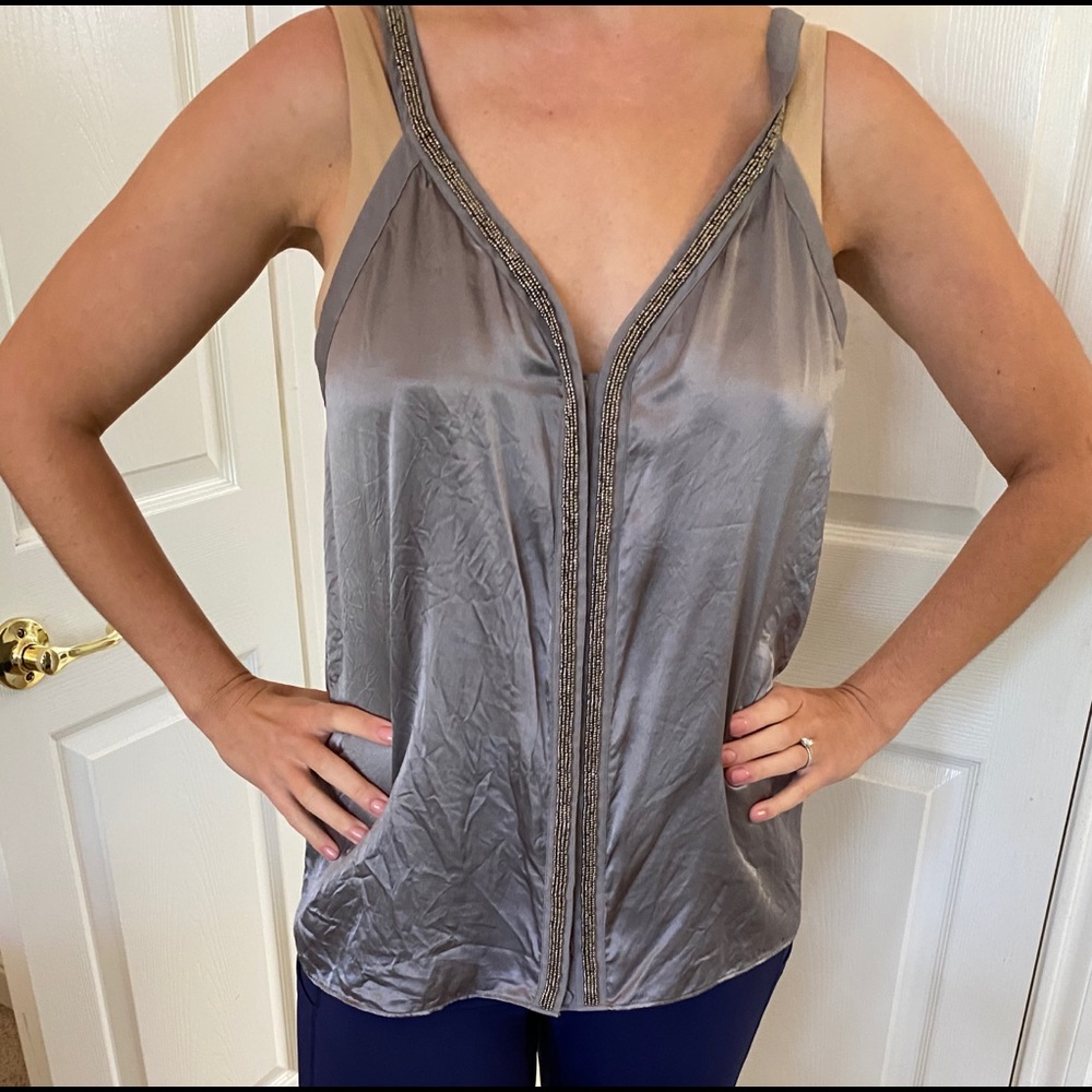 EUC Banana Republic Heritage Silk Beaded Camisoles